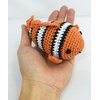 Dog Teeth Cleaning Cotton Crochet Squeaky Dog Toy for Small Dog - Clown Fish