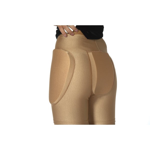 Jerry's 850 Ice Skating Padded Protective Shorts (Adult M/L, Beige)