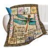 Dragonfly Print Blanket Dragonflies Memorial Throw Blankets Gifts for Couch Sofa Bed Stuff Decor Lightweight Soft Cozy Fleece Plush Warm Flannel Bedding for Lover Men Women Teen Adults 40"x50"