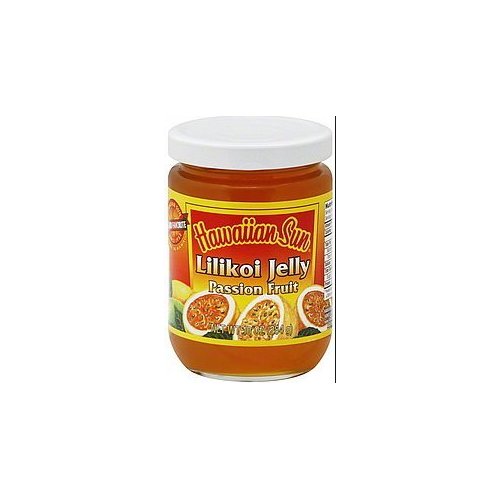 Hawaiian Sun Lilikoi Jelly Passion Fruit 10 Ounce Jar (PACK OF 2 JARS)