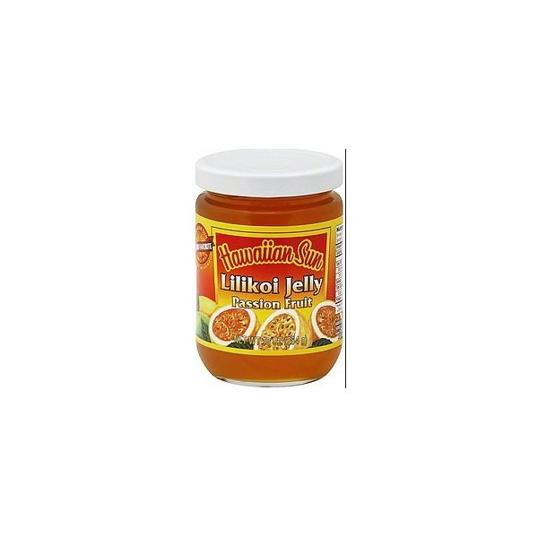 Hawaiian Sun Lilikoi Jelly Passion Fruit 10 Ounce Jar (PACK OF 2 JARS)