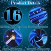 Blue Black 16th Birthday Banner Happy 16th Birthday Decorations for Boys Girls with 20 PCS Sweet 16th Birthday Balloons for 16 Years Old Anniversary Birthday Party Supplies Indoor Outdoor Decor