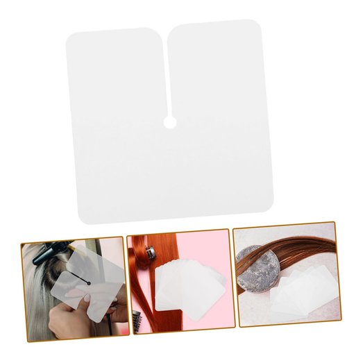 Beavorty 6pcs Hair Extension Protection Plate Heat Shield Guards for Hair Extension Hair Extension Heat Shield Hair Extension Protector Hair Glue Protector Hair Extensions Tools