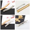 XHBTS 4 Set Long and Thin Handmade Hair Clip Barrette,Metal Hair Pins French Styles Hair Barrettes Hair Clips for Women and Girls Silver Gold
