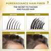 PureRadiance Hair Fiber for Thinning Hair -15g Quick Solution for Thicker, Fuller-Looking Hair - Strong Hold, No Itching & Sweat Proof - Advanced Hair Building Fibers for Instant Volume (Medium Brown)