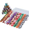 120 Pcs Friendship Bracelets Halloween Slap Bracelets Party Favors for Kids - 60 Different Design Bracelets Halloween Party Supplies and Decorations Snap Bracelets with Halloween Classies Pattern