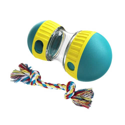 PEIFUKO Interactive Dog Toys Dog Puzzle Toy Interactive Dog Toys for Boredom(Blue and Dog Bite Rope Toys)