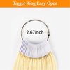 TOFAFA Hair Color Rings 100% Human Hair Color Sample Testing Color Samples 9 inch Light Blonde Hair Color
