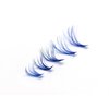 Colored Blue Lash Clusters, 3D Volume 20D Curl C, Thickness 0.10mm, Length 8-16mm Mixed Tray, 100 PCS of Blue Eyelash Clusters, Faux Mink Blue Individual Lash Extensions DIY