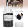 1000pcs Micro Rings Links Beads, Aluminum Micro Links Rings Beads Screw Micro Rings Hair Extension Tool for Hair Extensions Without Trace (black)
