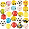 24 Pack - Mini Soft Foam Squeeze Balls, 2.5" Toy Stress Relief Bulk Educational Novelties for Kids, School, Classroom, Party Favors, Rewards (Variety (2.5"))