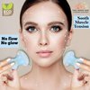 This Hippie Girl Gua Sha Mushroom Set, Jaw Sculpting Tools, Opalite Stone Facial Toning and Yoga Sculpt Massage Tool, 2 Gua Sha Mushrooms for Skin and Facial Treatment, Opal Facecare Tools