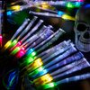 Zhanmai 24 Pieces Upgraded Glow Fiber Wands Sticks LED Light Wands Fiber Optic Wands LED Flashing Sticks Glow Flashing Wands Fiber Optic Wands for Wedding Party Favors(Multicolor)