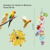 3Pcs Bird Toys for Parrots, Parakeet Toys, Parrot Toys, Cockatiel Toys, Budgie Toys, Macaw Toys, Bird Toy for Conures, Conure Toys for Chewing Exercise, Parakeet Cage Accessories,Bird Cage Accessories