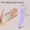 100PCS Cosmetic Spatulas, Small Makeup Spatula, Mini Plastic Makeup Scoop for Mixing and Sampling, Skin Care Facial Cream Mask Spatula (Multicolor)