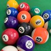 Upgrade Billiard Balls Set, 1.5 Inch Mini Size for 6 Feet Pool Table 1-1/2" Pool Balls Set American Style, Complete 16 Balls