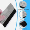 Arayker 20 Pack Felt Edge Squeegee 4 Inch/6 Inch Vinyl Wrap Squeegee Window Film Tint Squeegee Decal Applicator Scraper Tool with 20 PCS Black Fabric Felt Edge