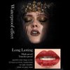 5 Colors Sparkling Shiny Lipstick Diamond Matte Lipstick Long Lasting Waterproof Metallic Lipstick High Pigmented Black Lipstick (5 Colors/Set, 5 Colors/Set)