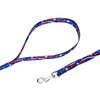 Country Brook Petz - 1/2 Inch Star Spangled Dog Leash - 6 Feet