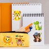42 Sheets Make Your Own Safari Animals Stickers Make A Face Stickers for Kids Toddlers DIY Craft Activities Kids Jungle & Zoo Party Favors Supplies