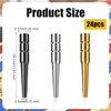 24pcs Metal Cribbage Pegs, Tapered Design Cribbage Board Pegs Fit 1/8 Inch Hole 3 Colors Cribbage Pins Traditional Board Game Accessories