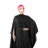 Cricket Hand Talker All Purpose Black Salon Cape, Water Resistant, Bleach Proof Cape, With Hand Openings for Client Mobility, Black