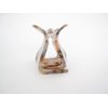 Generic Medium copper brown beige gray marbled hair claw clip