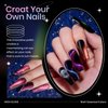 SUPWEE 9D Cat Eye Gel Nail Polish Set with Magnet - 12 Colors Magnetic Cateye Gel Polish Chameleon Galaxy Effects Manicure for Nail Salon DIY Nail Art at Home