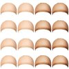 100 Pcs Wig Caps Stocking Caps for Wigs Stretchy Nylon Wig Cap for Women Elastic Medium Nude Wig Cap for Cosplay(Beige and Natural Nude)