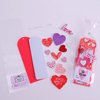 TINYFUTURE Craft Kit, DIY Bookmarks Valentine Art Deco Decorations, 36 Sets Self Adhesive Heart Stickers for Kids Party Favors Fun Classroom Home Activities