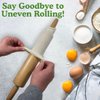 Regency Wraps Rolling Pin Cover for Non-Stick Dough Rolling, 100% Cotton Absorbs Excess Four So Pastries Come Out Light and Flakey, 15" Pack of 2