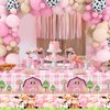 Farm Animal Themed Party Decoration for Girl,Farm Barn Animals Backdrop Banner Farmhouse Animals Decor Party Tablecloth Balloon Arch Garland Kit for Birthday Photography Baby Shower Party Supplies