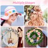 Thrilez Hair Clips, 26Pcs Flower Hair Clips for Women, Flower Hair Accessories Hawaiian Boho Hairclip for Girls, Silk Flower Hair Clip for Beach Party Wedding Graduation Cap Topper Decor