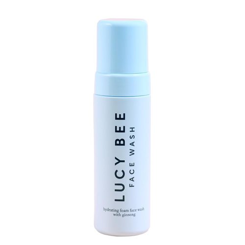 Lucy Bee Hydrating Foaming Face Wash, Dermatologist Approved for Sensitive Skin, 200+ Pumps, Certified Natural, Vegan & Palm Oil Free, Gentle Facial Cleanser, 5.07 fl oz.