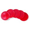 Pack of 5 Red 2-inch Mini Air Hockey Table Pucks (2-inch)