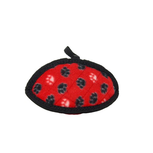 TUFFY - World's Tuffest Soft Dog Toy-Jr Odd Ball- Red Paw -Multiple Layers. Made Durable, Strong & Tough. Interactive Play (Tug, Toss & Fetch). Machine Washable & Floats.