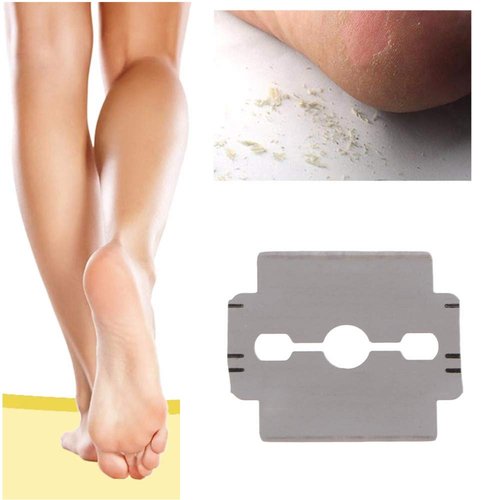 Yimart Foot Corn Removal Cutter Scraper with 10 Blades Cuticle Dead Skin Callus Remover Stainless Steel Professional Pedicure Tool Set (Foot Shaver Blade)