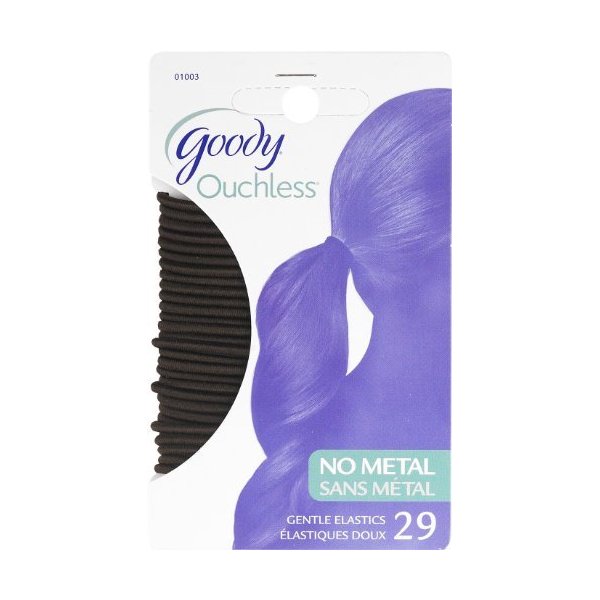 Goody Ouchless Hair Elastics, Chocolate Cake, 29 Count (Pack of 3)