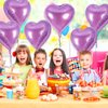 12 Pcs Heart Balloons,18 inch Heart Shape Foil Balloons Love Balloons Valentine Balloons for Birthday Party Wedding Engagement Party Baby Shower Valentine Day Decorations (lipurple)