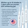 Auraglow 22% Teeth Whitening Gel Syringe Refill Pack, 22% Carbamide Peroxide, 30 Whitening Treatments, (3) 5mL Whitening Gel Syringes, Sensitive Teeth Whitening