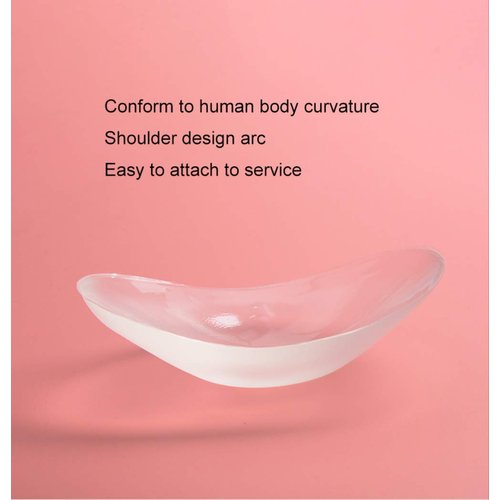 Deelessgz 6 Pieces/3 Pairs Shoulder Pads for Womens Clothing Soft Anti-Slip Shoulder Pads Silicone Shoulder Pad Shoulder Pad for Womens Clothing Shoulder Shirts（Transparent）