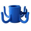 AMMSUN TSD74003, 4-prongs Plastic Hanging for Towels/Hats/Clothes/Camera/Sunglasses/Bags,Fit, Camping Trips Beach Umbrella Hook, 1 Pack, Blue