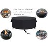 TheElves Fire Pit Cover,60 Inch Firepit Covers Round Waterproof Outdoor Patio Firelace Cover - 60 x 23 Inch