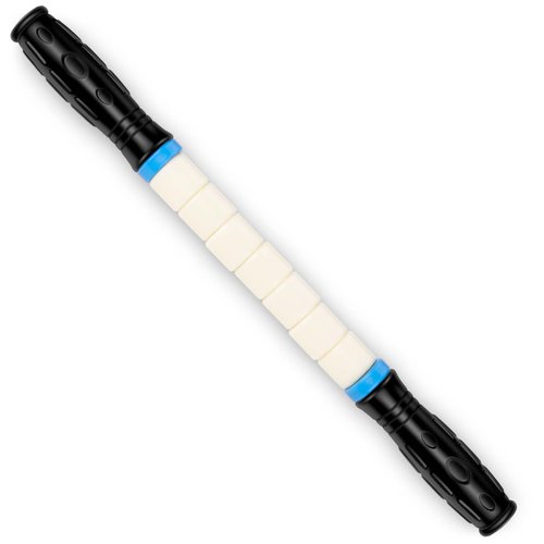 iGreely Premium Muscle Roller The Ultimate Massage Roller Stick 17 Inches Recommended by Physical Therapists Promotes Recovery Fast Relief for Cramps Soreness Tight Muscles (White-PPR)