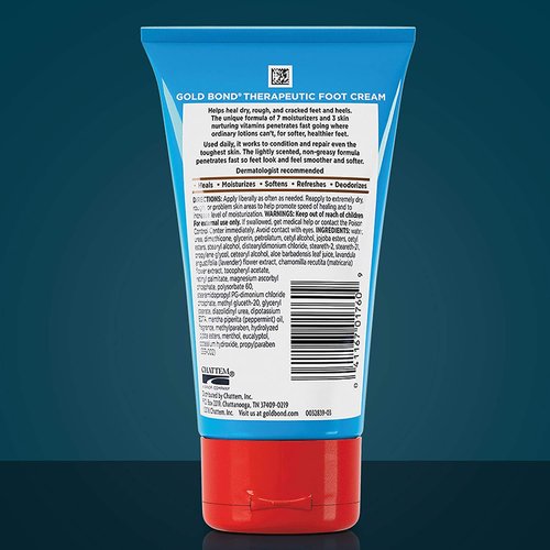 Gold Bond Therapeutic Foot Cream, 4 oz (5 Pack)