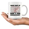 What Part of Don't You Understand Hockey Player Gifts Funny Sarcastic Coach Gifts For Hockey Ceramic Coffee Mug (White, 11 oz)