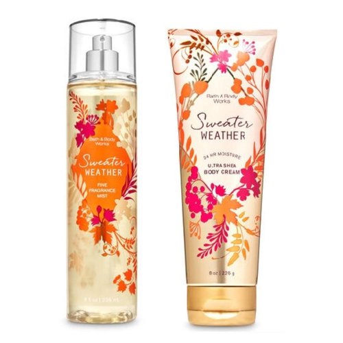 Sweater Weather - Ultra Shea Body Cream and Fine Fragrance Mist - Fall 2020 - Bath and Body Works