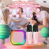 Kussla Mini Karaoke Machine for Kids Adults, Portable Bluetooth Speaker with 2 Wireless Microphones, Karaoke Kids Toys Christmas Birthday Gifts Ideas for 4-12 Years Old Girls Toys