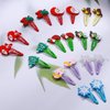 30PCS Christmas Hair Clips for Girls Women, Santa Claus Christmas Tree Bells Reindeer Snowman Snowflakes Christmas Stockings No Slip Snap Hair Pins Christmas Hair Accessories (Christmas)