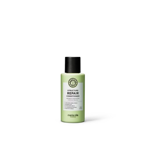 Maria Nila Structure Repair Conditioner, 3.4 Fl Oz / 100 ml, For Damaged & Chemically Treated Hair, Algae Extract Rebuilds & Moisturizes, 100% Vegan & Sulfate/Paraben free